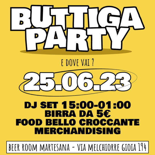 Buttiga Party alla beer room Martesana